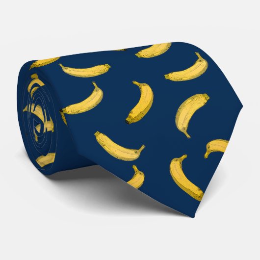 Bananenmuster Krawatte (Gerollt)