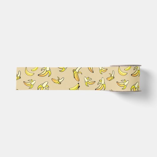 Bananenmuster Ripsband (Vorderseite)