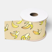 Bananenmuster Ripsband (Spule)