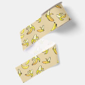 Bananenmuster Ripsband (Rückseite)