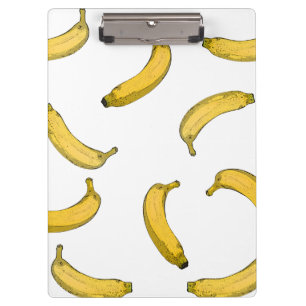 Bananenmuster-Skizze Klemmbrett