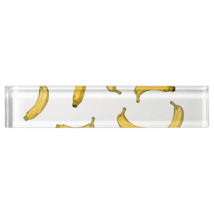 Bananenmuster-Skizze Namensplakette