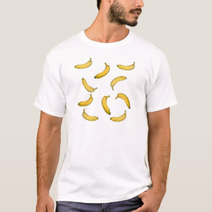 Bananenmuster-Skizze T-Shirt