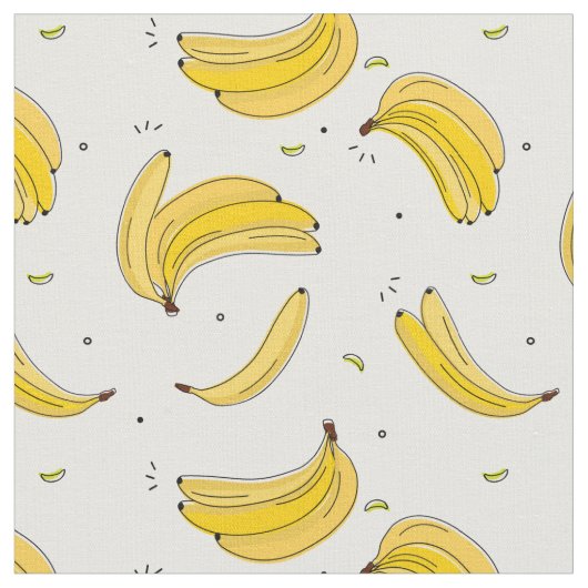 Bananenmuster Stoff (Nahaufnahme)