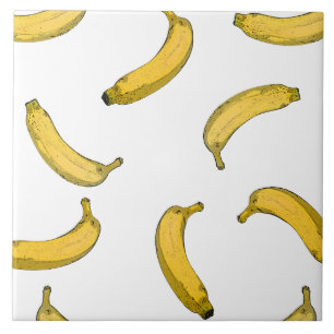Bananenmuster-Zeichnung Fliese