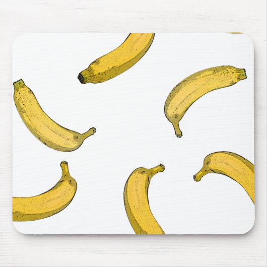 Bananenmuster-Zeichnung Mousepad (Vorne)