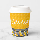 Bananenpapier-Becher Pappbecher (Rückseite)