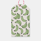 Bananenparade Hellgrüne Geschenkanhänger (Rückseite)