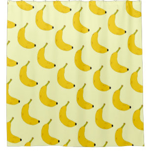 BANANENPATTER IM POP ART STYLE  DUSCHVORHANG
