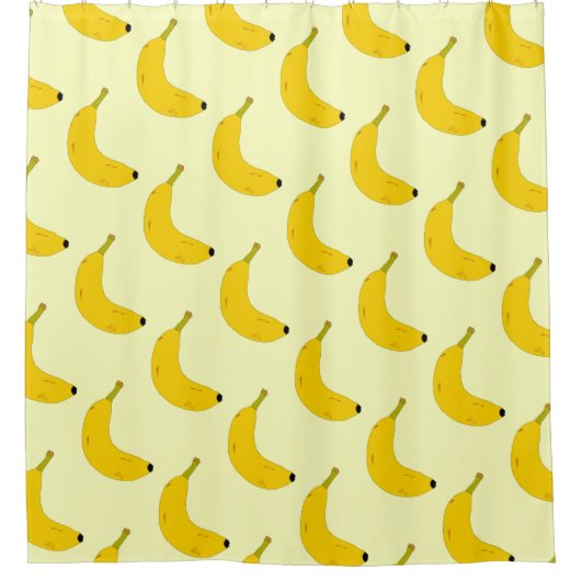 BANANENPATTER IM POP ART STYLE DUSCHVORHANG (Vorderseite)