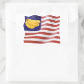 Bananenrepublik Rechteckiger Aufkleber (Tasche)
