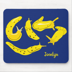 Bananensäcke Gelb und Blau Personalisiert Mousepad