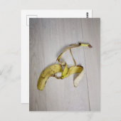 Bananenschale Postkarte (Vorne/Hinten)