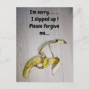 Bananenschalen-Postkarte Postkarte