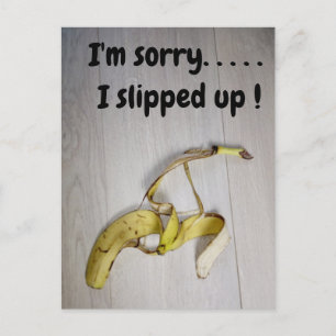 Bananenschalen-Postkarte Postkarte