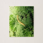 Bananenschnecke auf Farnen I Puzzle (Vertikal)