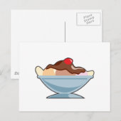 Bananenspaltung Postkarte (Vorne/Hinten)