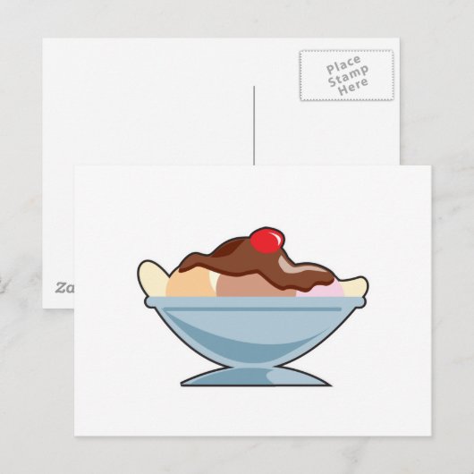 Bananenspaltung Postkarte (Vorne/Hinten)