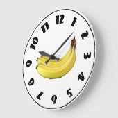 Bananensperre Große Wanduhr (Winkel)