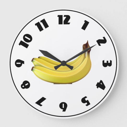 Bananensperre Große Wanduhr (Vorderseite)