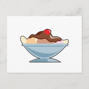 Bananensplit Postkarte