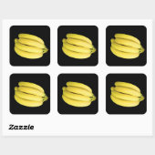 Bananenstrauß Quadratischer Aufkleber (Blatt)