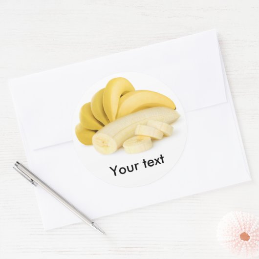 Bananenstrauß Runder Aufkleber (Umschlag)