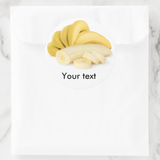 Bananenstrauß Runder Aufkleber (Tasche)