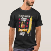 Bananentag, süßster Tag T-Shirt (Vorderseite)