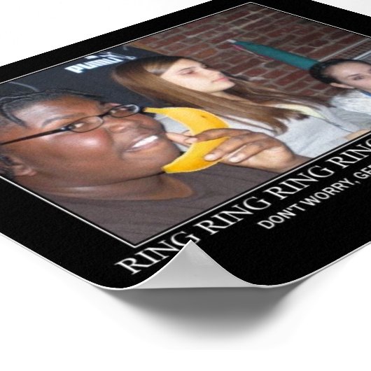 Bananentelefonring Poster (Ecke)