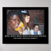 Bananentelefonring Poster (Vorne)