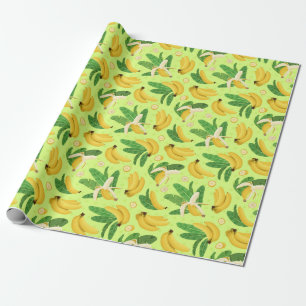 Bananenwackelpapier Geschenkpapier