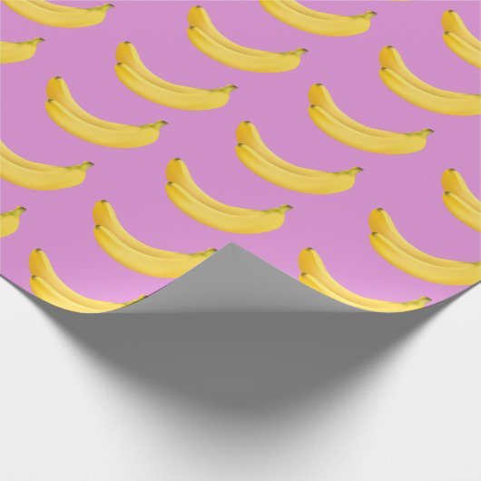 Bananenwackelpapier Geschenkpapier (Ecke)