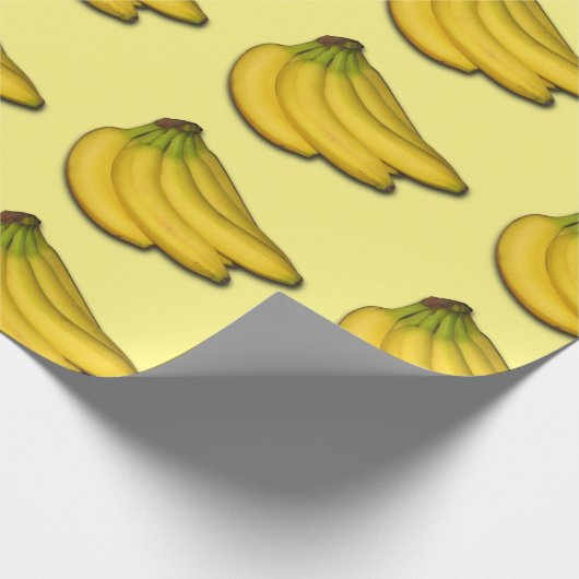 Bananenwackelpapier Geschenkpapier (Ecke)