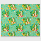 Bananenwackelpapier Geschenkpapier (Flach)
