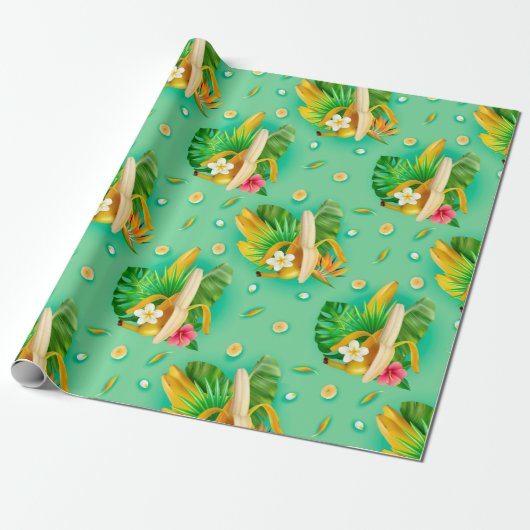 Bananenwackelpapier Geschenkpapier (Ungerollt)