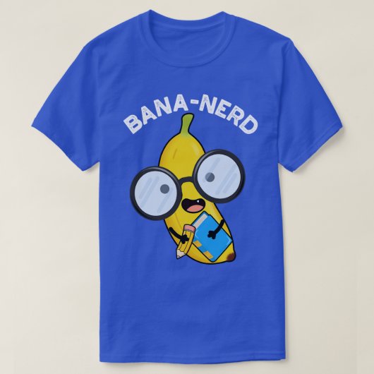 Bananerd Funny Fruit Nerd Puff 1 T-Shirt (Design vorne)