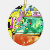 BananeSnooker Keramik Ornament (Links)