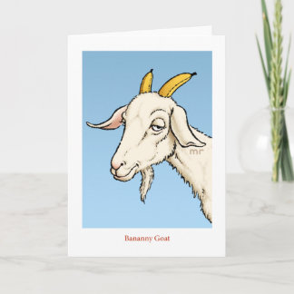 Bananny Goat Card Karte