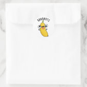 Bananuts Funny Crazy Banana Frucht Pub Runder Aufkleber (Tasche)