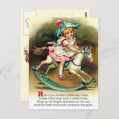 Banbury Cross Kinderzimmer Rhyme Postkarte (Vorne/Hinten)