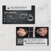 Bancereservice | Elegant Black Visitenkarte (Vorne/Hinten)