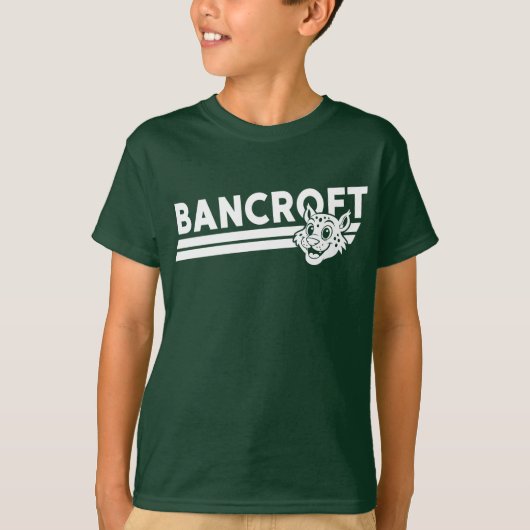 Bancroft Bobcat Profil Dunkelgrüner T - Shirt (Vorderseite)