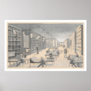 Bancroft Gebäude, 721 Market Street, SF (1418) Poster