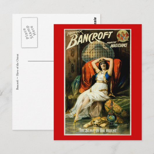 Bancroft ~ Slave of the Orient Postkarte (Vorne/Hinten)