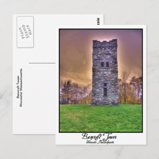 Bancroft Tower Postkarte (Vorne/Hinten)