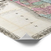 Bancrofts Karte von Oregon, Washington, Idaho Poster (Ecke)