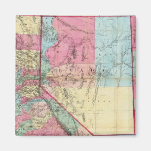 Bancroft's Map of California, Nevada Magnet