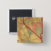 Bancroft's Map of California, Nevada, Utah Button (Vorne & Hinten)