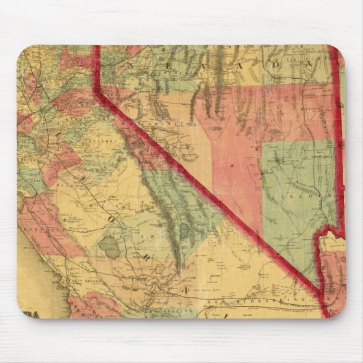 Bancroft's Map of California, Nevada, Utah Mousepad (Vorne)